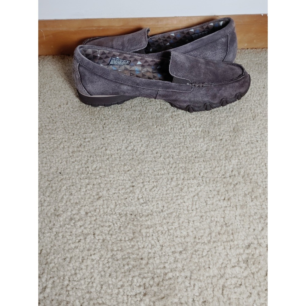 Skechers Breathe Easy Women 9.5 Suede Moccasin Slip-On Relaxed Fit Comfort Shoes - Picture 12 of 15
